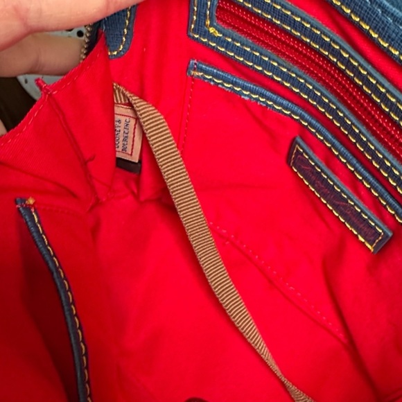 Dooney & Bourke Blue Heart Print Satchel - Picture 5 of 6